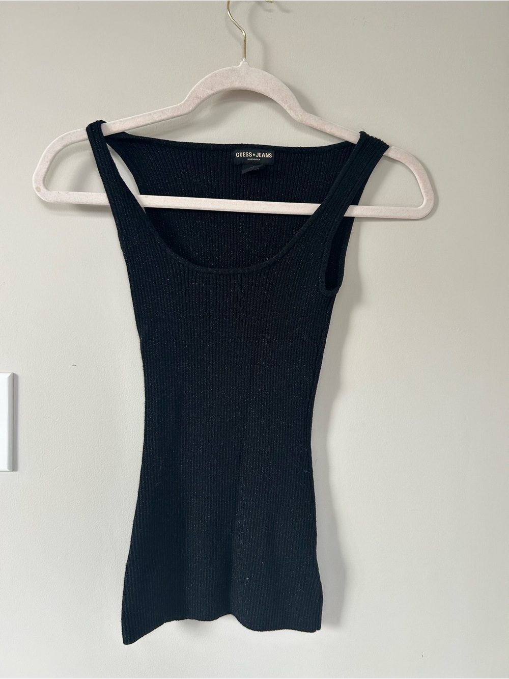 Vintage Y2K GUESS jeans ribbed knit tank top
